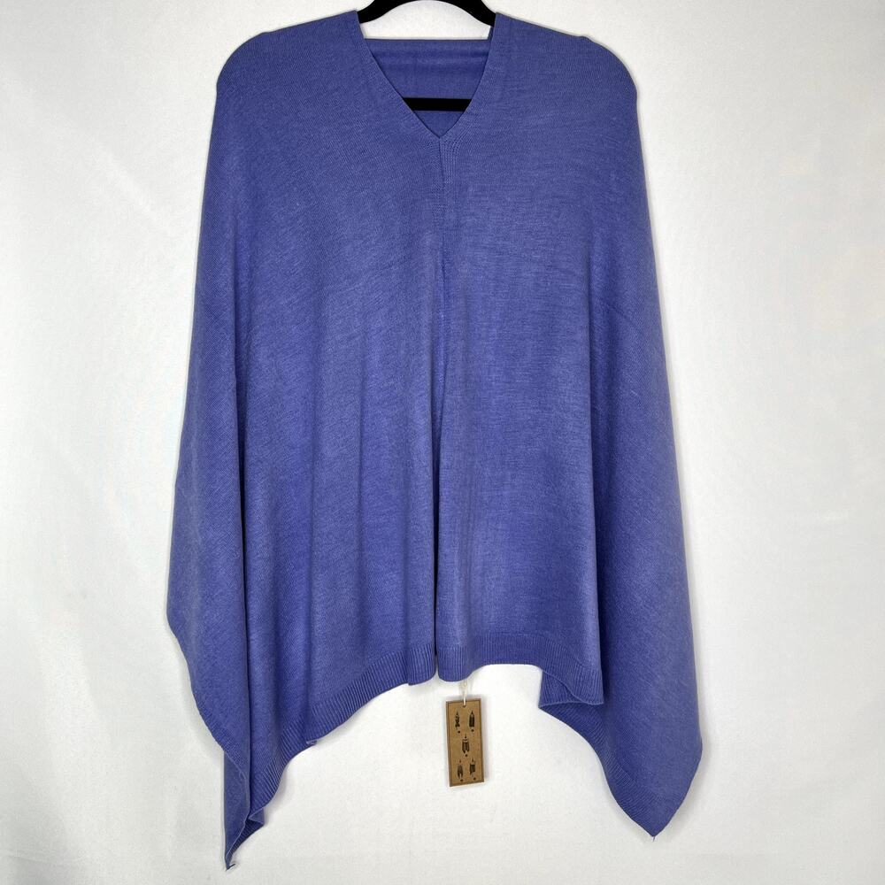 Womans Gena Accessories Poncho Purple 5 ways to wear
